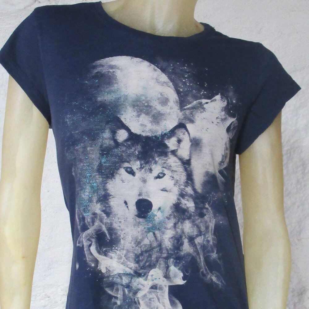 Blue Wolf Moon Tee